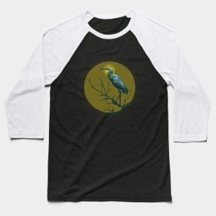 Crane Against the Sun Baseball T-Shirt